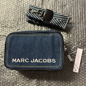 NwWT Marc Jacobs Flash Blue Denim Crossbody Camera Bag